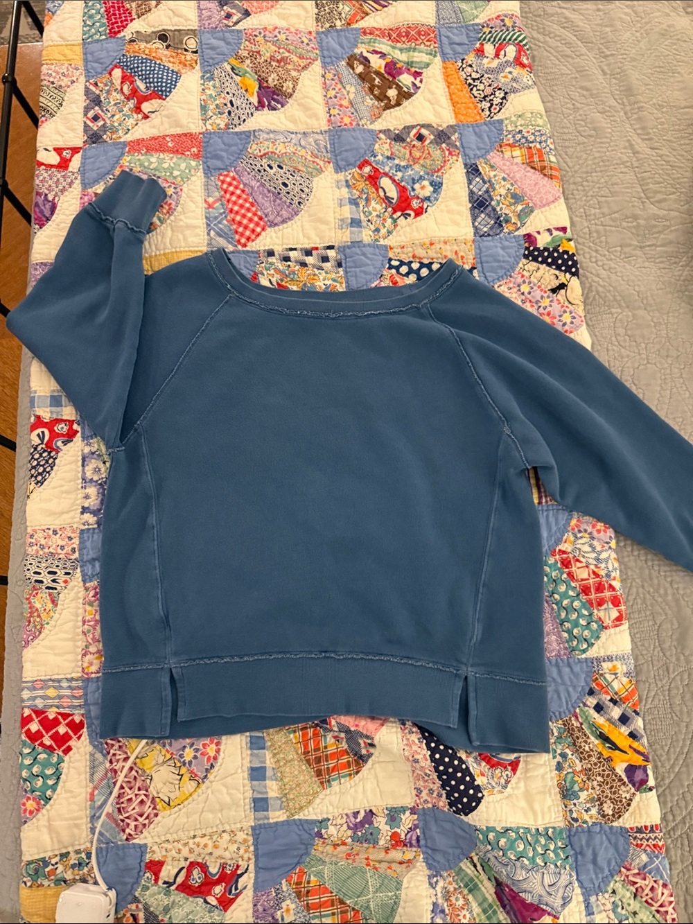 Old Navy Blue Raglan Kids Sweatshirt